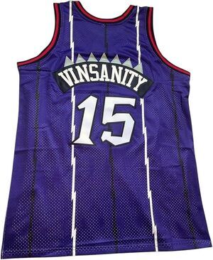 Retro Drip VINSANITY #15 Raptors Between-The-Legs Logo Basketball Jersey Men’s L